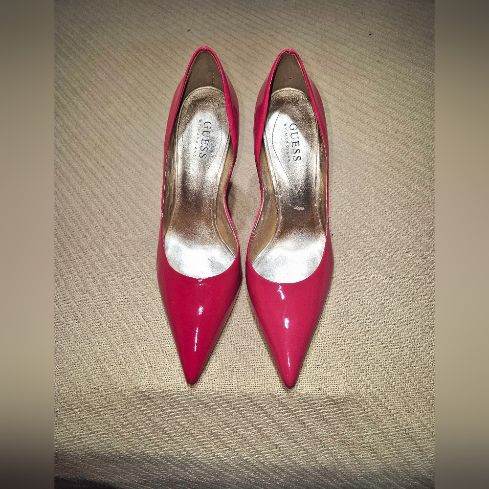 GUESS Carrie Hot Pink Pointed Heels